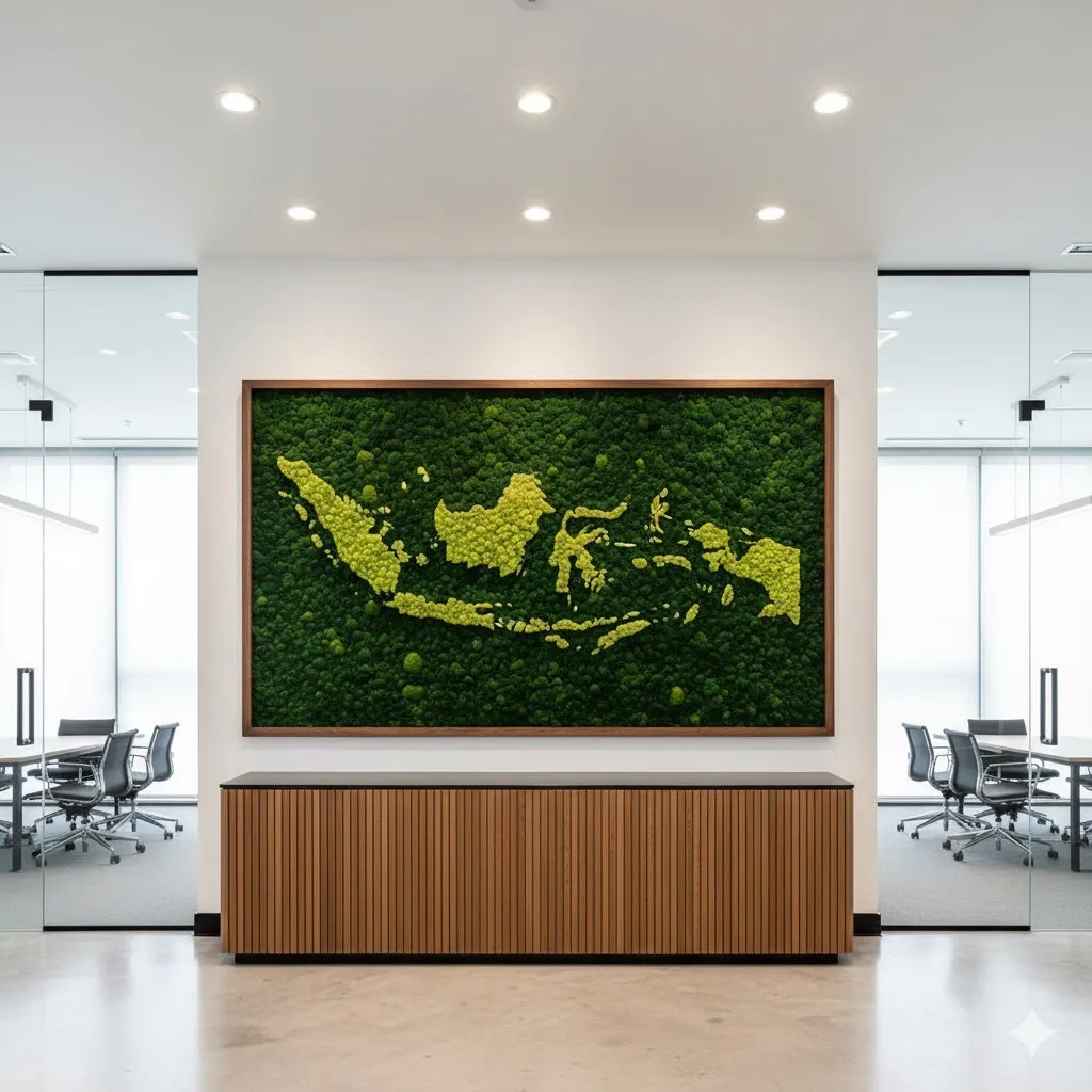 Jasa Pembuatan Moss Wall Preserved dan Artificial di Bekasi